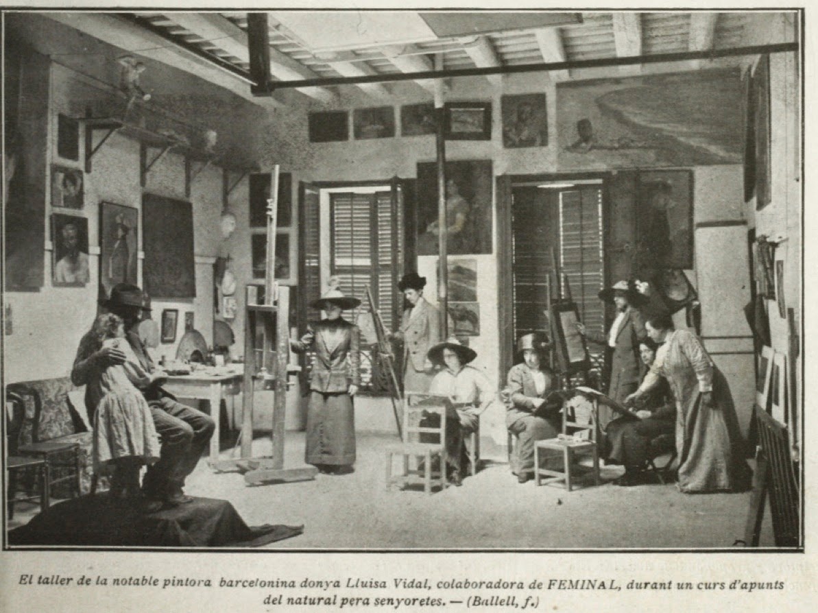Fotografia del taller de Lluïsa Vidal